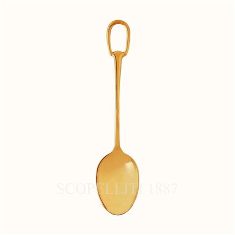 gold hermes spoon|hermes cutlery online.